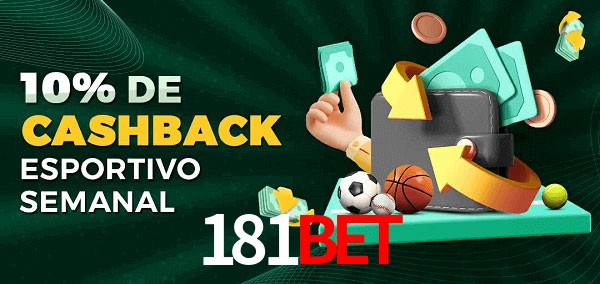 10% de bônus de cashback na 181Bet